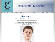 Tablet Screenshot of exponentialensemble.com